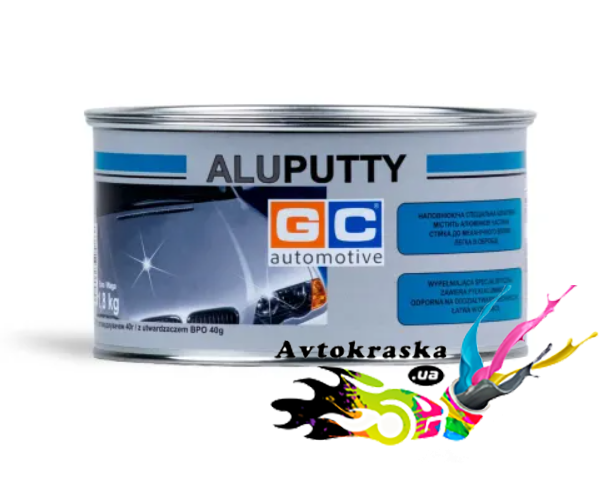 Шпатлёвка с алюминием Alu Putty Gold Car 1,8кг - Шпатлевка с пудрой алюминия цена!